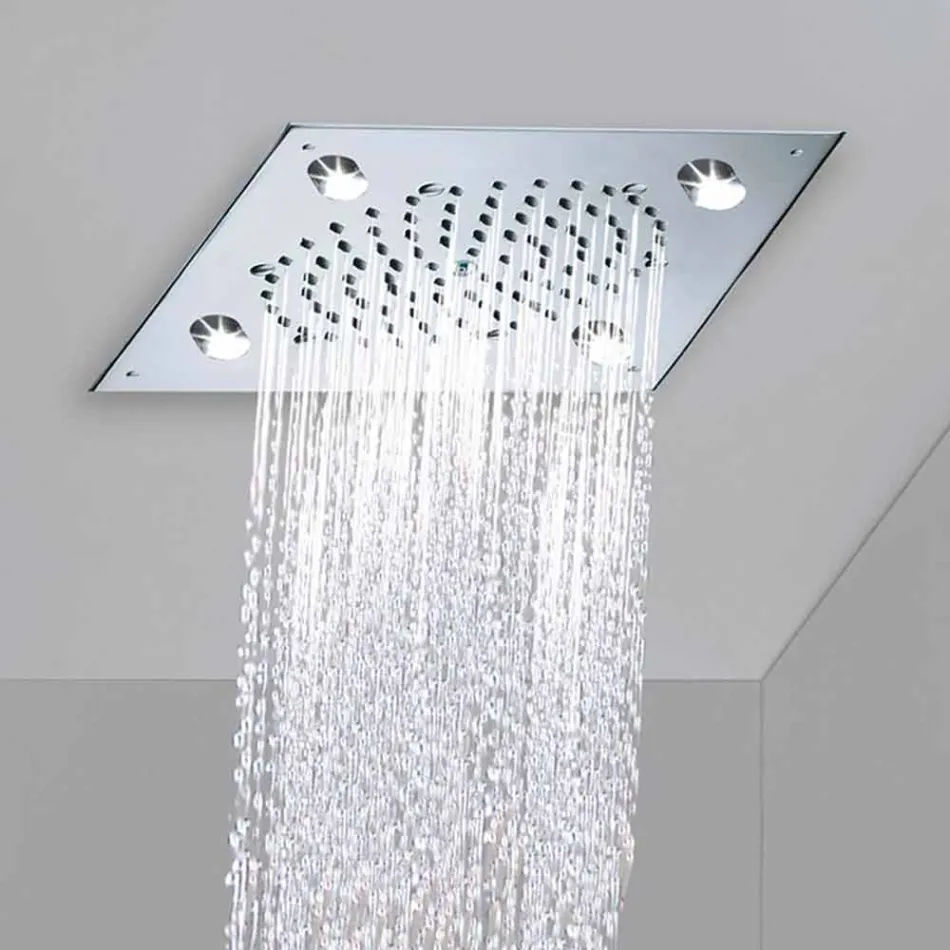 Bossini Shower Head 4 Lights Led Cube-Light Viadurini
