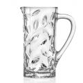 Ecological Crystal Jug with Leaf Decoration in 2 Pieces - Magnolio