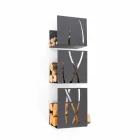 Caf Design Trio steel wall bracket made in Italy Viadurini