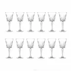 Luxury Wine and Cocktail Glasses Design in Eco Crystal 12 Pieces - Senzatempo Viadurini