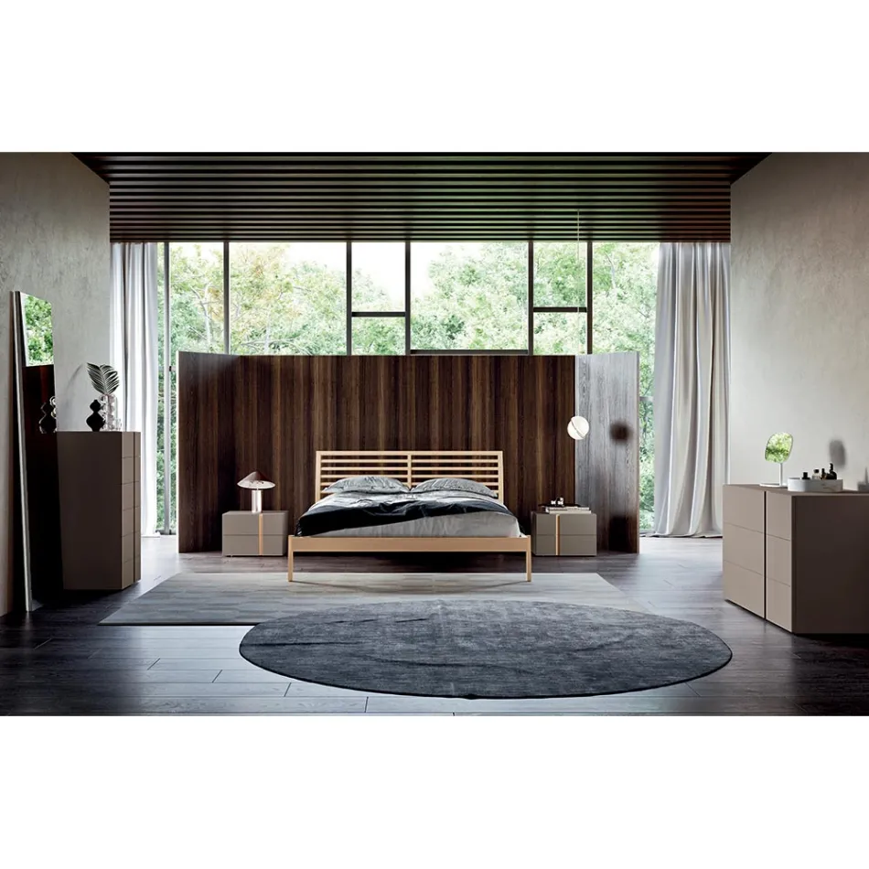 Modern Style 5-Element Bedroom Made in Italy High Quality - Precious Viadurini