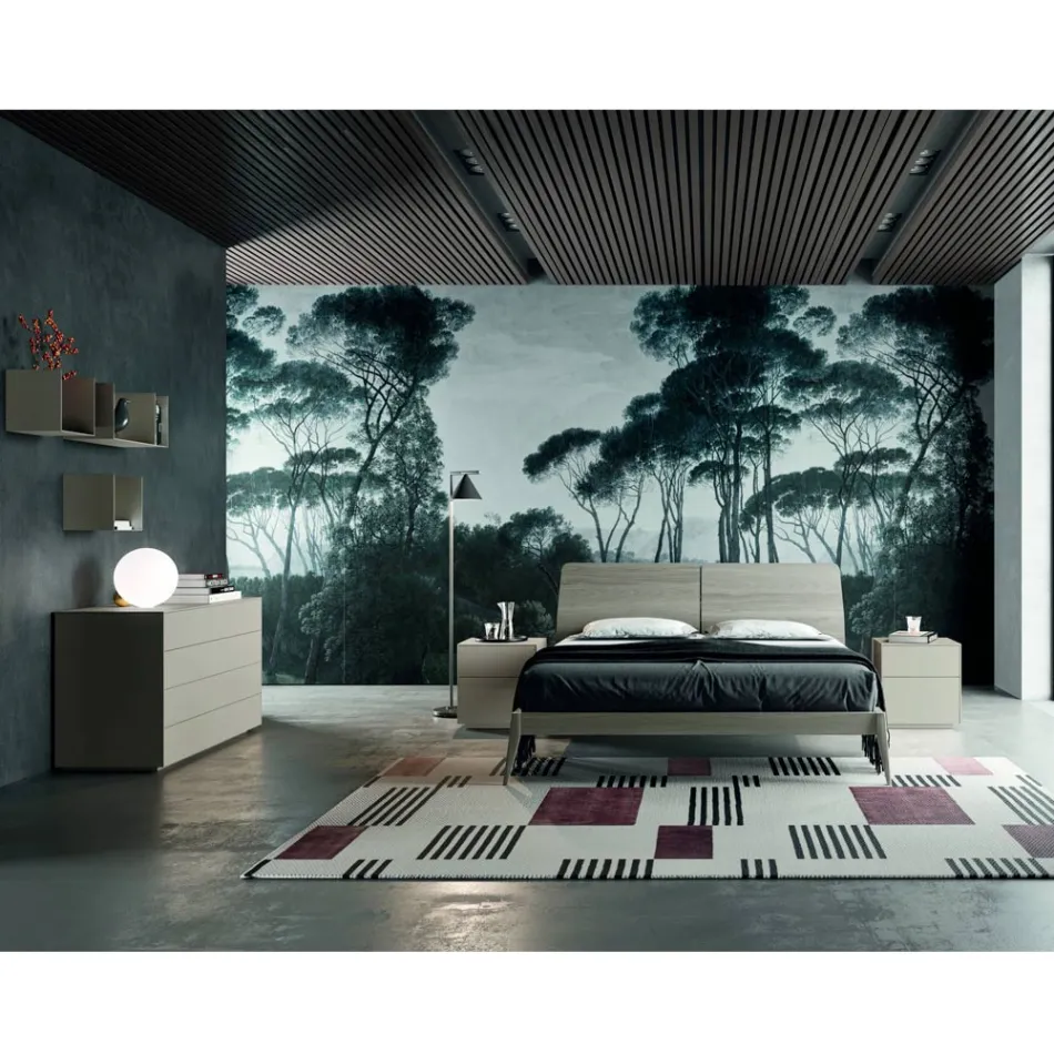 Complete Bedroom with 4 High Quality Made in Italy Elements - Odema Viadurini