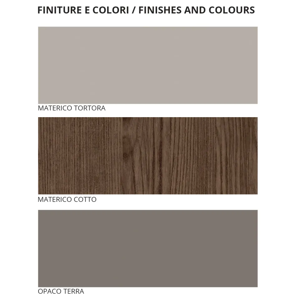 Modern 5-Element Bedroom in a Modern Style Made in Italy - Melodia Viadurini