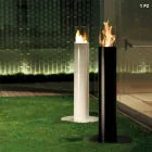 Bioethanol fireplace Outdoor Dean painted steel floor Viadurini