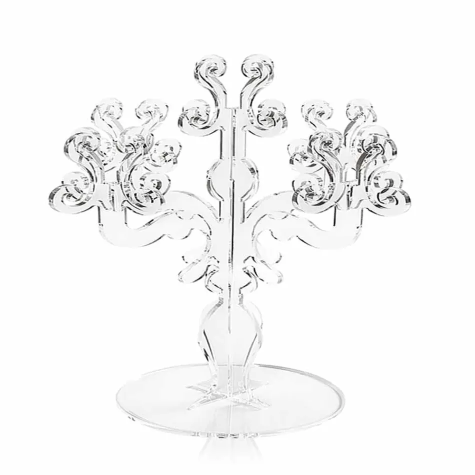 Classic medium design candelabra, 5 arms in Aragon plexiglass Viadurini