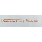 Linen Canvas of Italian Craftsmanship and Hand Print - Viadurini by Marchi Viadurini