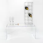 Transparent Plexiglass Bottle Holder Made in Italy - Whines Viadurini
