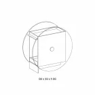 Bar Trolley in Extra-clear Glass with Wheels and Extractable Tray - Pigolo Viadurini