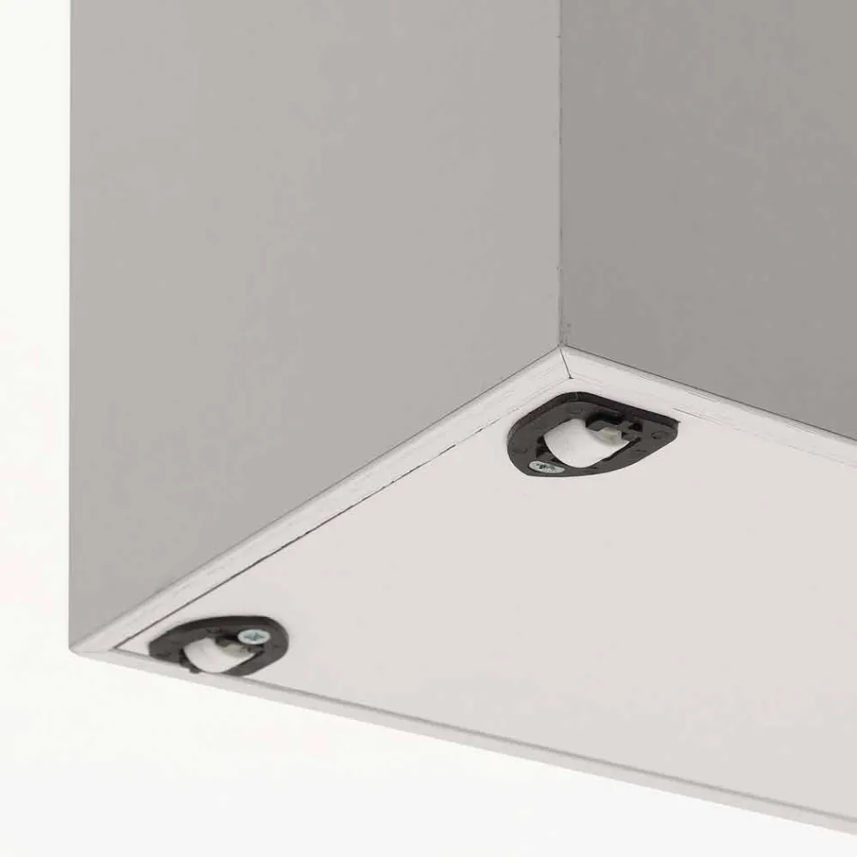 Trolley door extensions in white bronzed porous open Columbus Viadurini