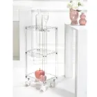 Plexiglass Food Trolley with Shelves Made in Italy - Galatius Viadurini