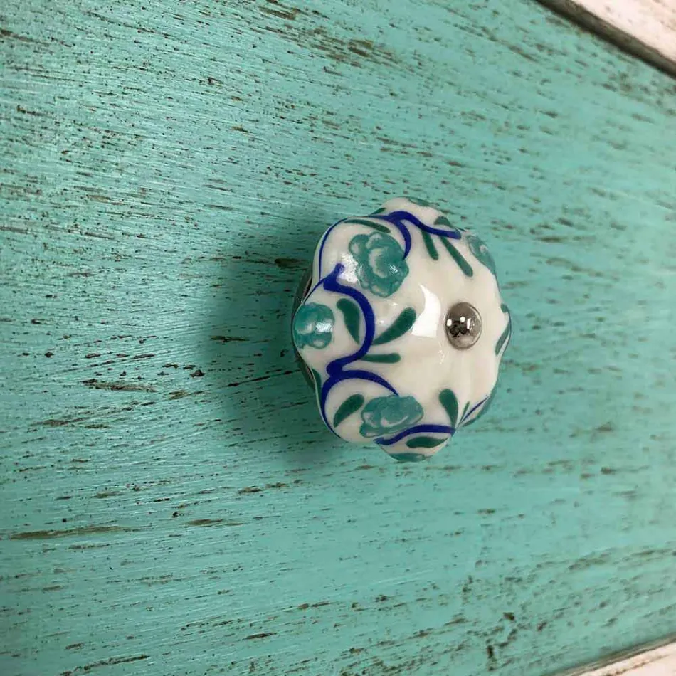 Artisan Chest of Drawers with 4 Drawers in White Wood Made in Italy - Manhattan Viadurini