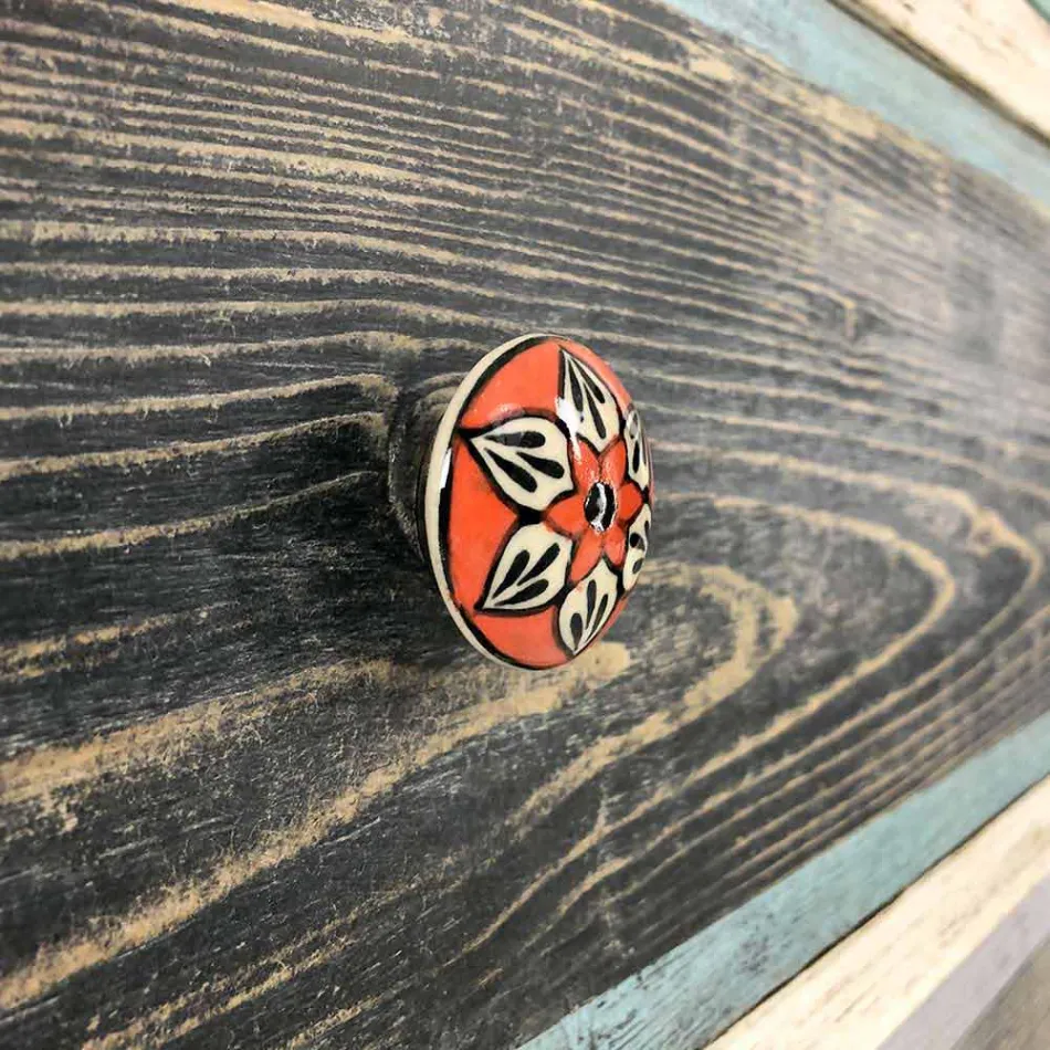 Artisan Chest of Drawers in Fir Wood with 3 Drawers Made in Italy - Monkey Viadurini