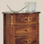 Classic Chest of Drawers in Walnut Wood 4 or 6 Drawers Made in Italy - Katerine Viadurini