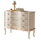 Classic Style Chest of Drawers in Wood with 3 Drawers Made in Italy - Elegant Viadurini