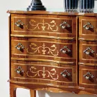 Classic Style Chest of Drawers in Wood with 6 Drawers Made in Italy - Elegant Viadurini