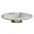 Centerpiece in Brezza della Versilia Marble and Metal Made in Italy - Amabile