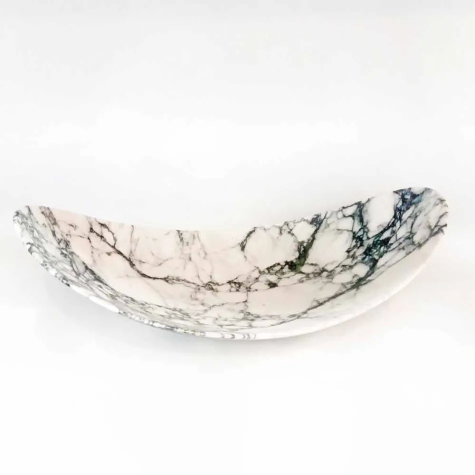 Centerpiece in Paonazzo Marble of Made in Italy Design - Libeccio Viadurini
