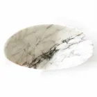 Centerpiece in Paonazzo Marble of Made in Italy Design - Libeccio Viadurini