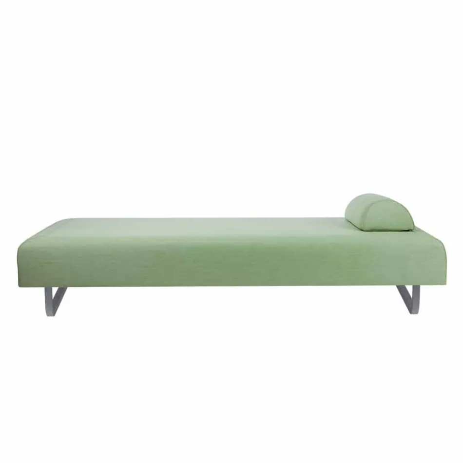 Outdoor Design Chaise Longue in Metal and Fabric Made in Italy - Selia Viadurini