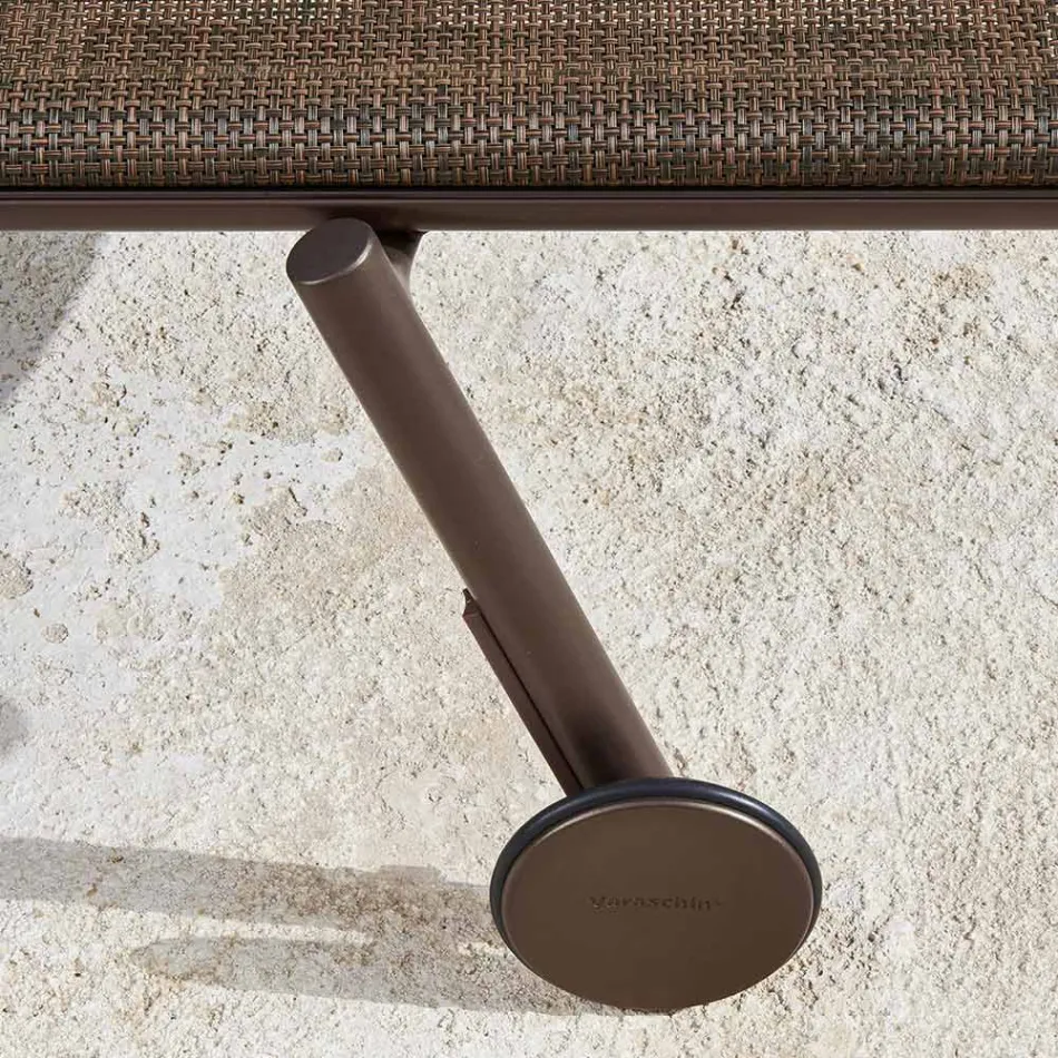 Garden Chaise Longue Aluminum and Technical Fabric - Bahia by Varaschin Viadurini