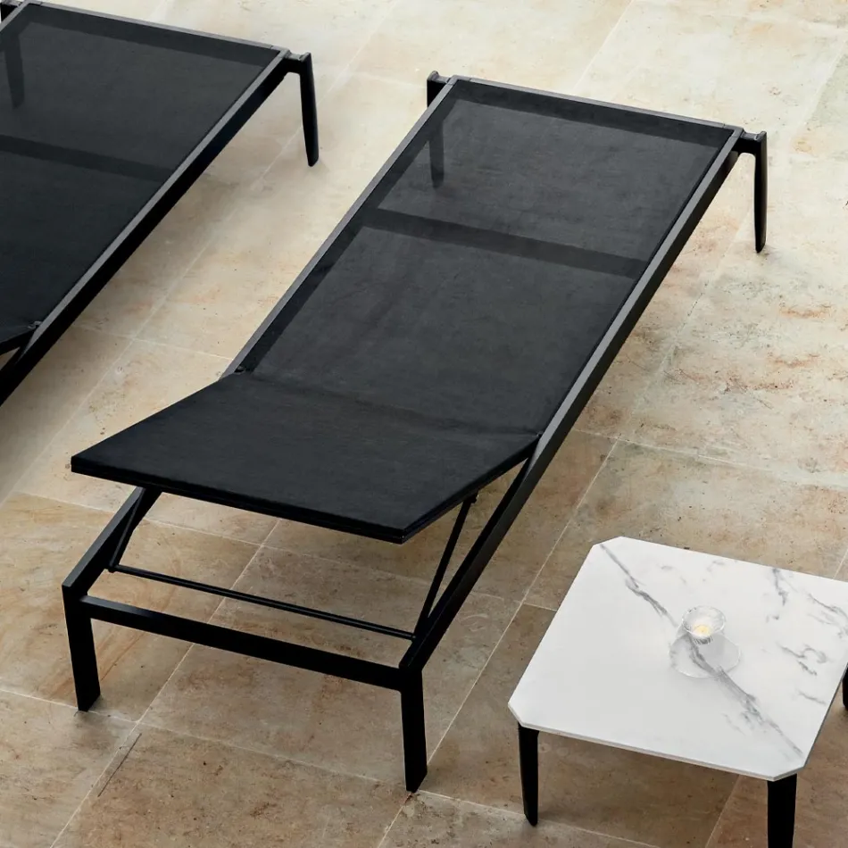 Garden Chaise Longue with or without High Quality Mattress - Filomenalet Viadurini