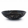 Large Round Bowl in Portoro or Paonazzo Marble Made in Italy - Glazer