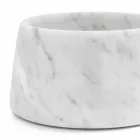 Modern Bowl for Dogs and Cats in White or Black Marble Made in Italy - Catt Viadurini