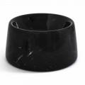 Modern Bowl for Dogs and Cats in White or Black Marble Made in Italy - Catt
