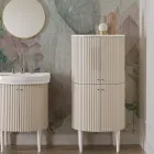 Column with Four Doors with Cannetté Processing Made in Italy - Candy Viadurini