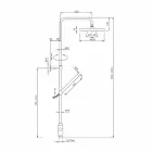 Round Section Shower Column in Brass with Hand Shower Made in Italy - Amadeo Viadurini