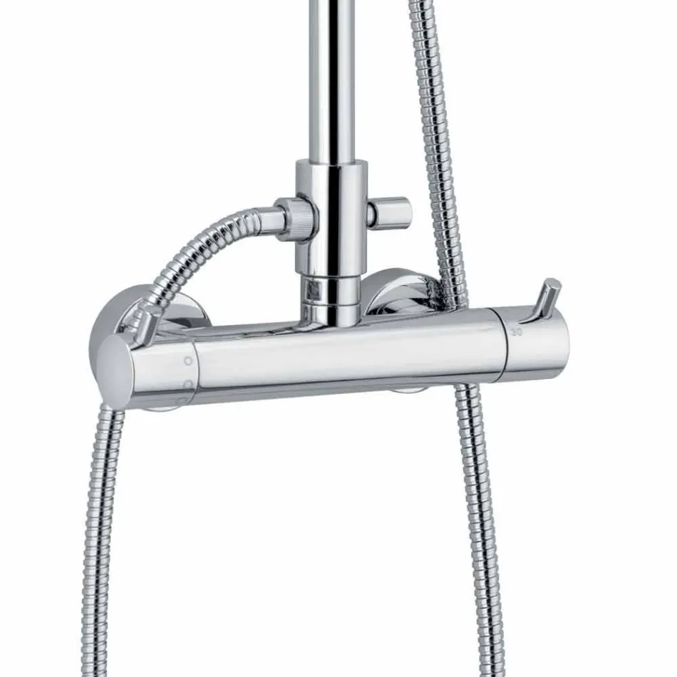 Shower Column with Thermostatic Mixer in Brass Made in Italy - Gallo Viadurini