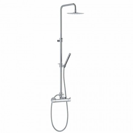 Shower Column with Thermostatic Mixer in Brass Made in Italy - Gallo Viadurini