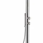 Stainless Steel Garden Shower Column with Hand Shower Made in Italy - Marlen Viadurini