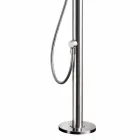 Stainless Steel Garden Shower Column with Hand Shower Made in Italy - Marlen Viadurini