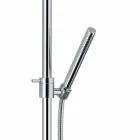 Luxury Shower Column in Brass Chrome Finish Made in Italy - Gallo Viadurini