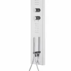 Steel Shower Column with Rain Showerhead Made in Italy - Sailor Viadurini