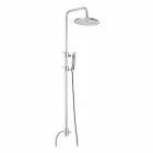 Brass Shower Column with Abs Shower and Made in Italy Shower Head - Hood Viadurini