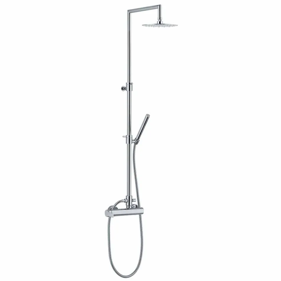Brass Shower Column with Shower Head and ABS Shower Made in Italy - Padula Viadurini