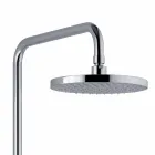 Telescopic and Adjustable Chrome Brass Shower Column Made in Italy - Naspo Viadurini