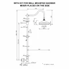 Brass Shower Column Without Mixer Classic Design Made in Italy - Yunda Viadurini