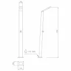 Outdoor Solar Shower Column in Stainless Steel Made in Italy - Werner Viadurini