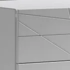 Chest of Drawers with 3 Drawers in Painted Wood Chipboard - Gemelli Viadurini