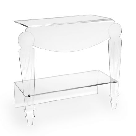 Artisan Bedside Table in Transparent Plexiglass Classic Design - Salino Viadurini