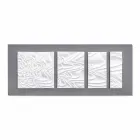 Wall Composition of Design Decoration in Modern Abstract Ceramic - Verno Viadurini