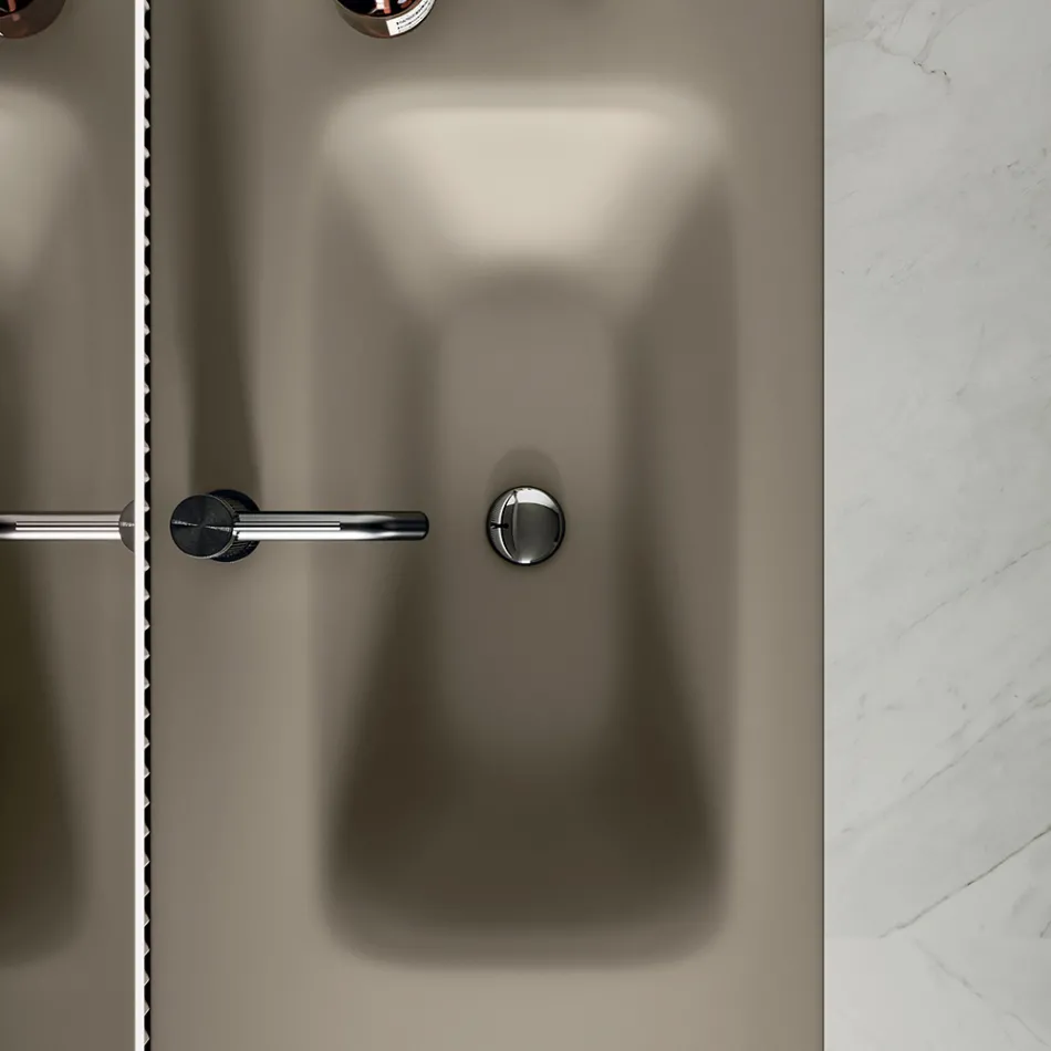 Bathroom Composition Including Base with 2 Drawers and 1 Door - Titan Viadurini