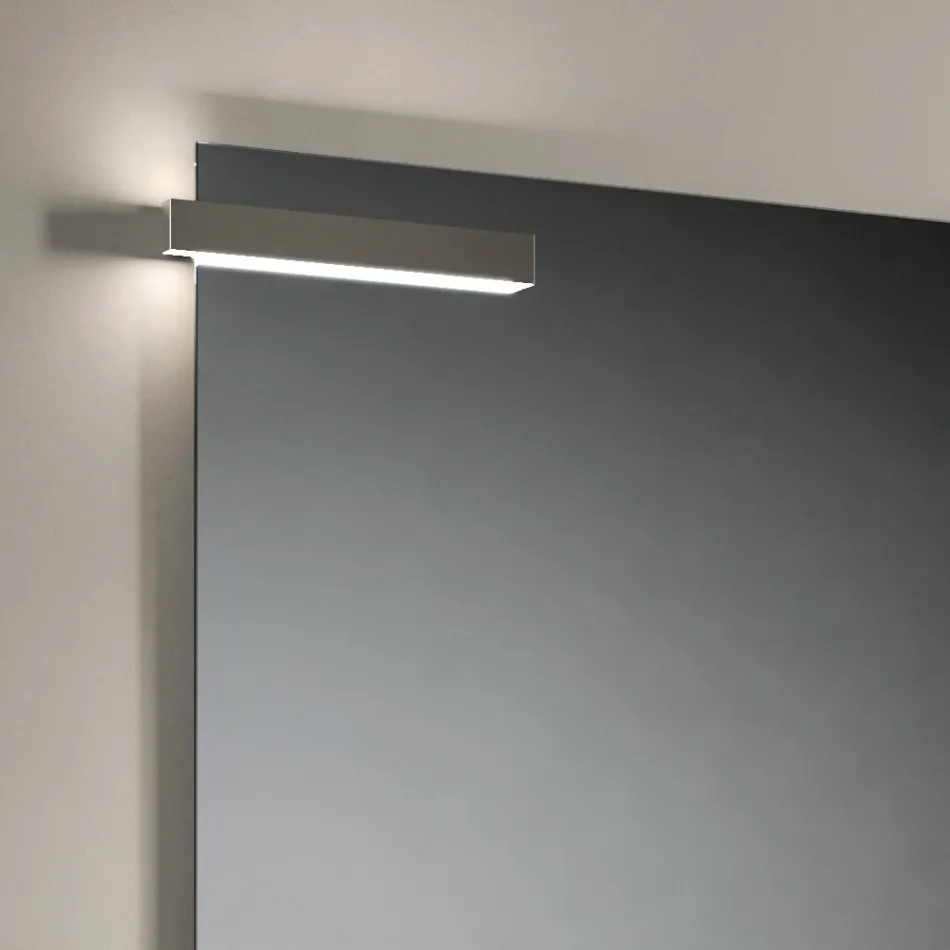 Bathroom Composition with Drawers, Sink, Mirror and Wall Cabinet - Orione Viadurini