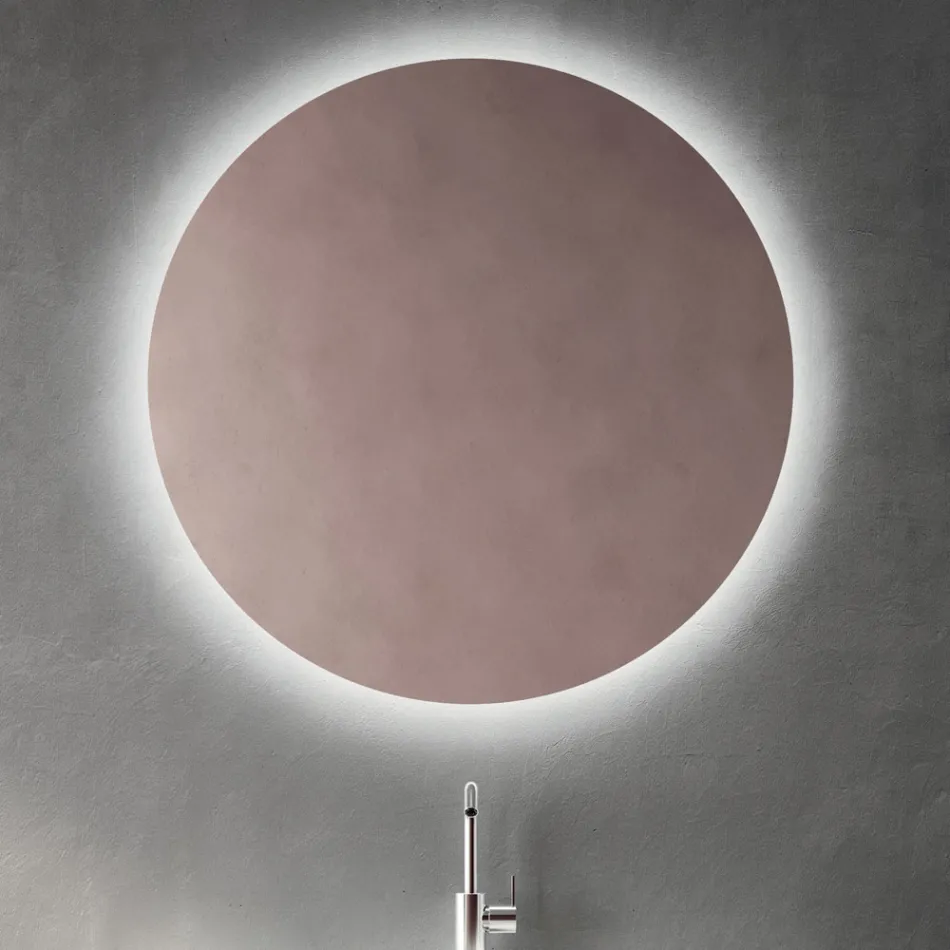 Bathroom Composition with Powder Pink Drawer and Calacatta Sink - Elios Viadurini