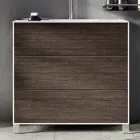 Bathroom Composition with Mirror, Base and Resin Washbasin Made in Italy - Kilos Viadurini