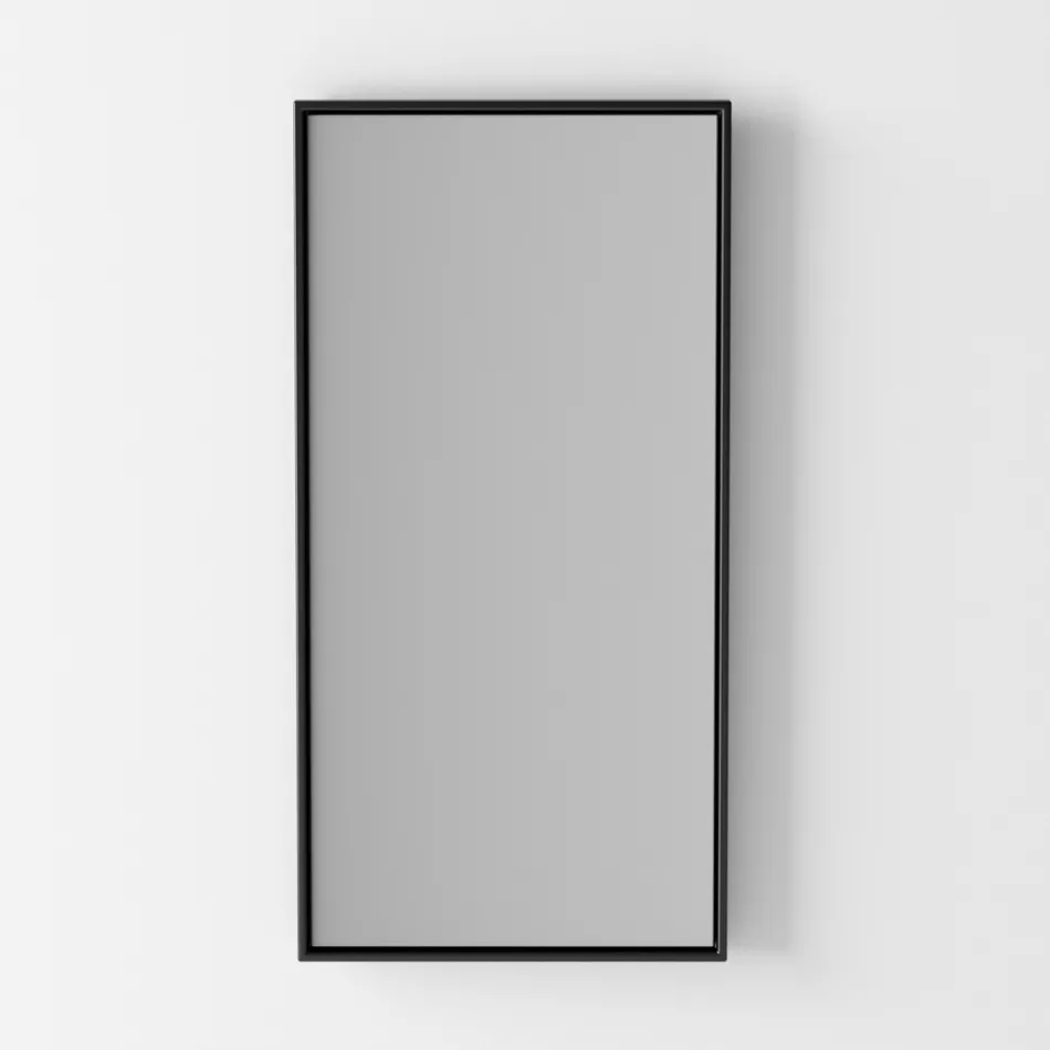 Bathroom Composition Ceramic Washbasin and Steel Base Made in Italy - Quadro Viadurini