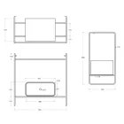 Bathroom Composition Washbasin in Ceramic and Mirror Made in Italy - Chantal Viadurini